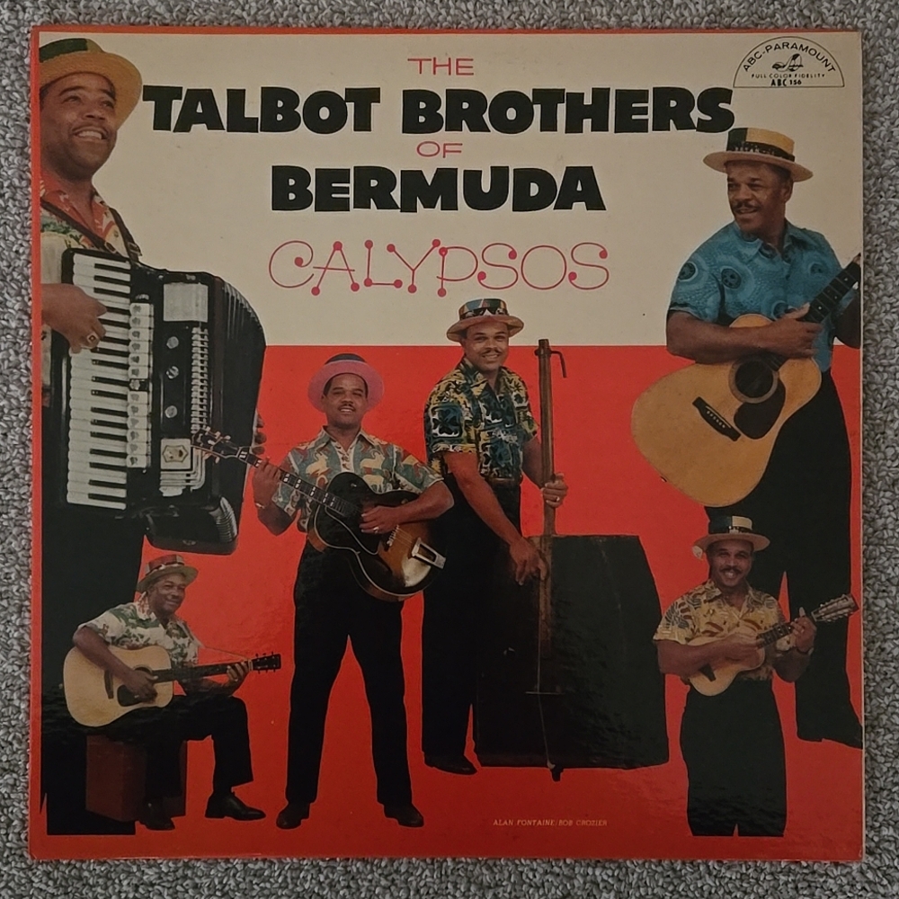 MONO CALYPSO LP Vinyl TALBOT BROTHERS of BERMUDA  ABC-PARAMOUNT 156  "CALYPSOS"